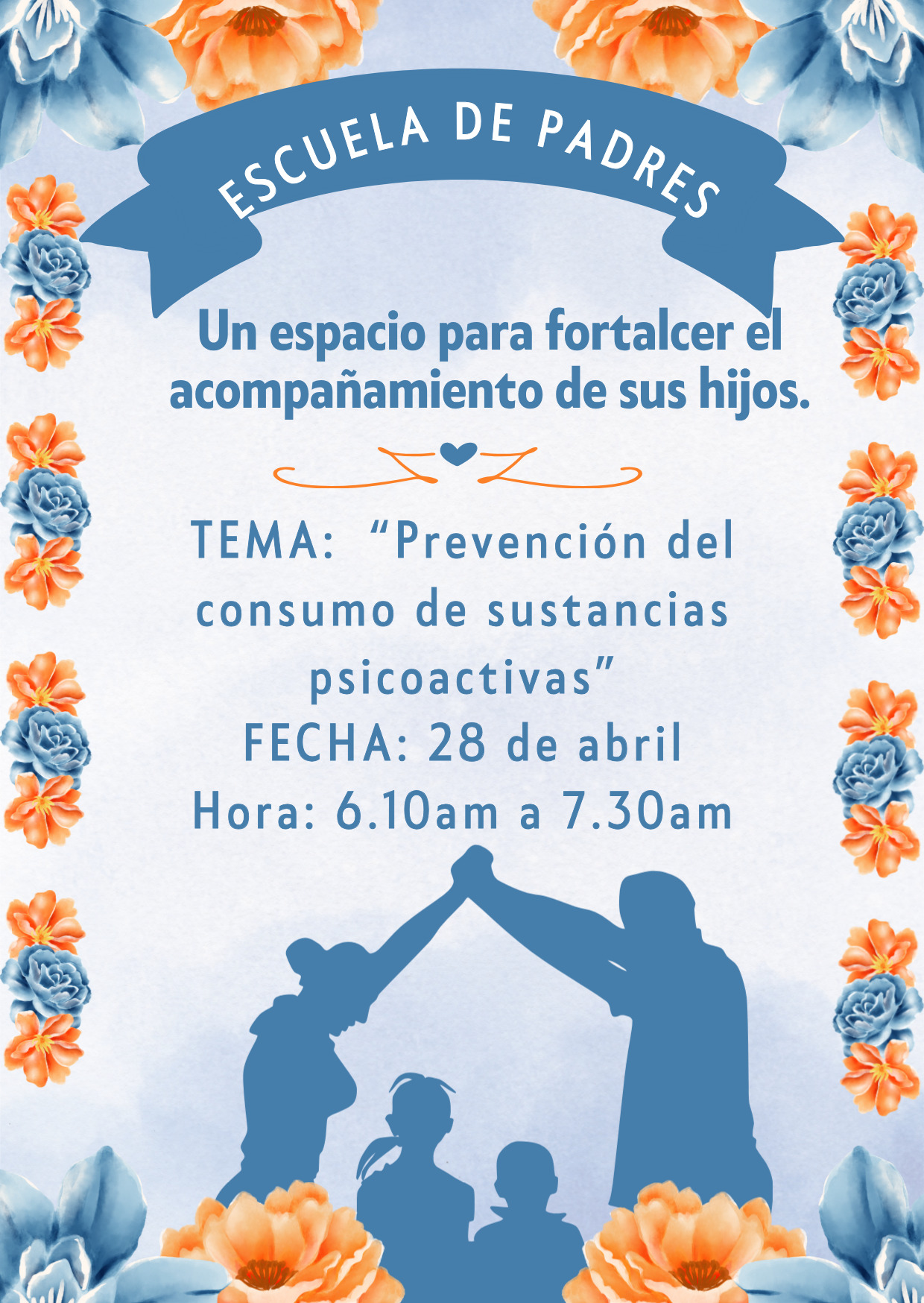 Invitación especial para la escuela de padres.